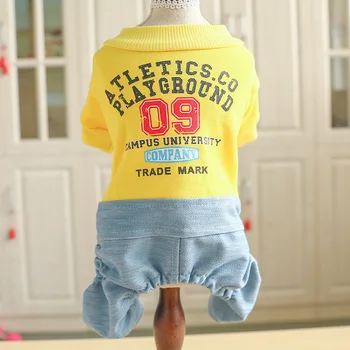 Newest Dog Clothes with Jeans Pants Four Legs Autumn and Winter Small Puppy Clothes Factory Direct Sale Dog Winter Clothes
Newest Dog Clothes with Jeans Pants Four Legs Autumn and Winter Small Puppy Clothes Factory Direct Sale Dog Winter Clothes