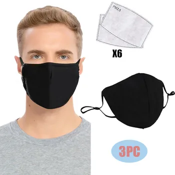 3Pcs Black Breathable Face Mask Mascarilla Mascarar Dustproof Reusable Mask Dust Mask Masque En Tissu Mondkapjes Mondmasker 
3Pcs Black Breathable Face Mask Mascarilla Mascarar Dustproof Reusable Mask Dust Mask Masque En Tissu Mondkapjes Mondmasker