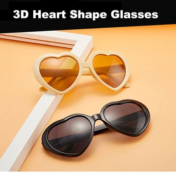 Special 3D Heart Effect EDM Rainbow Style Rave Frieworks Glasses 3D Heart Shape Frame Diffraction Glasses For Parties&Festivals 
Special 3D Heart Effect EDM Rainbow Style Rave Frieworks Glasses 3D Heart Shape Frame Diffraction Glasses For Parties&Festivals