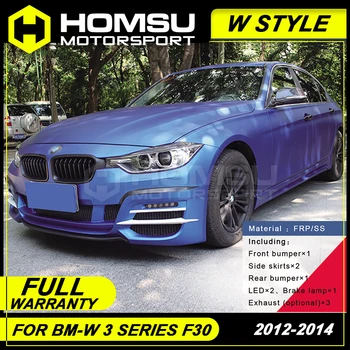 W style FRP Unpainted Car Body Kit Front Rear Bumper Side Skirts Wheel Eyebrows Exhaust Pipes For BM-W 3 Series F30 2012-2014
W style FRP Unpainted Car Body Kit Front Rear Bumper Side Skirts Wheel Eyebrows Exhaust Pipes For BM-W 3 Series F30 2012-2014
