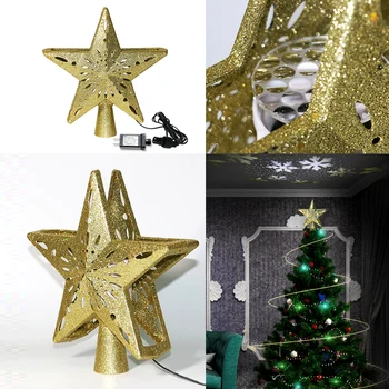 2-in-1 Lighted Christmas Tree Toppers with Projector Pentagram Tree Topper Snowfall LED Night Lamps Nursery Bedroom Ornament
2-in-1 Lighted Christmas Tree Toppers with Projector Pentagram Tree Topper Snowfall LED Night Lamps Nursery Bedroom Ornament