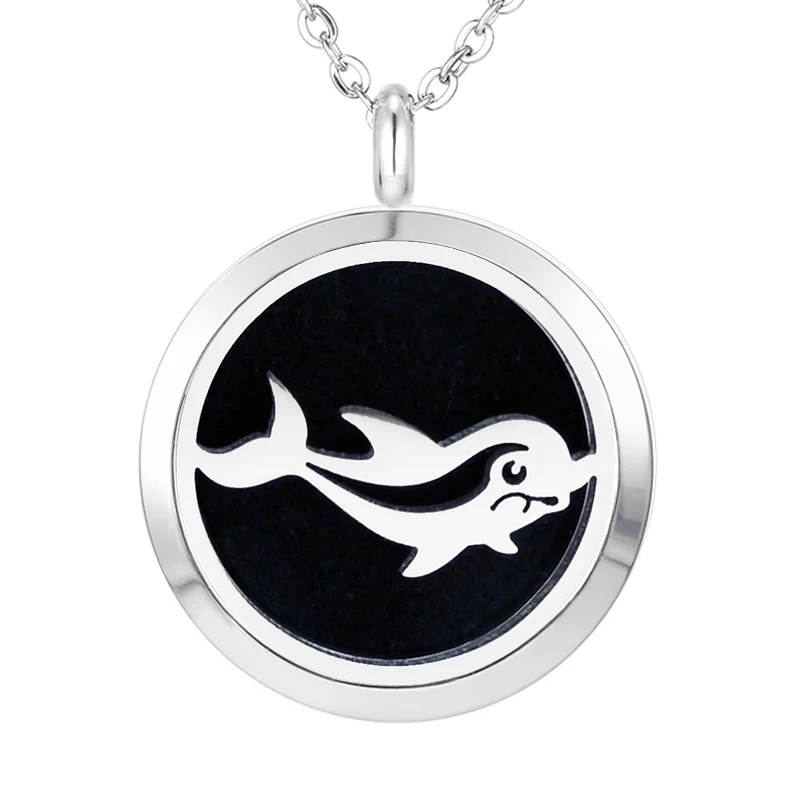 349 Essential Oil Diffuser Locket Pendant Necklace
