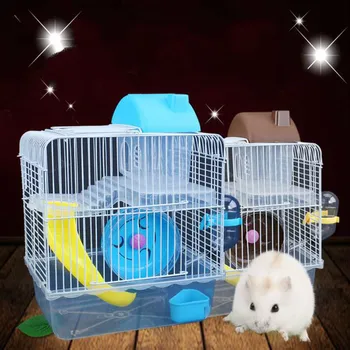 Double Layer Pet Hamster Cage Luxury House Portable Hamster Supplies Toy Home Habitat Decoration Pet Cage mx4081404
Double Layer Pet Hamster Cage Luxury House Portable Hamster Supplies Toy Home Habitat Decoration Pet Cage mx4081404