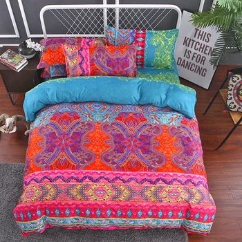 Polyester Fiber Ethnic Style Quilt Cover Pillowcase Mandala Printing Comforter Environmental Protection Textile Bedding Set
Polyester Fiber Ethnic Style Quilt Cover Pillowcase Mandala Printing Comforter Environmental Protection Textile Bedding Set