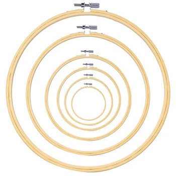 6Pcs Bamboo Embroidery Hoops Set Wooden Cross Stitch Hoops Embroidery Circle Frames Embroidery Rings for Craft Sewing
6Pcs Bamboo Embroidery Hoops Set Wooden Cross Stitch Hoops Embroidery Circle Frames Embroidery Rings for Craft Sewing