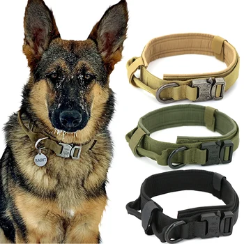 Dog Collar Adjustable Military Tactical Pets Dog Collars Leash Control Handle Training Pet Cat Dog Collar For Small Large Dogs
Dog Collar Adjustable Military Tactical Pets Dog Collars Leash Control Handle Training Pet Cat Dog Collar For Small Large Dogs