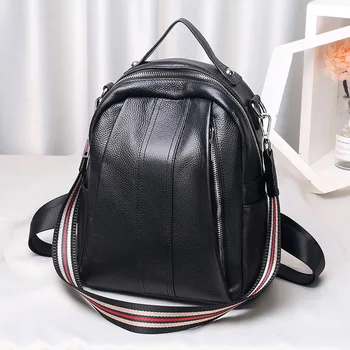 Style Women Daypack Anti Theft Design Female Backpack Balck Cowhide Leather Travel Shoulder Bags
Style Women Daypack Anti Theft Design Female Backpack Balck Cowhide Leather Travel Shoulder Bags