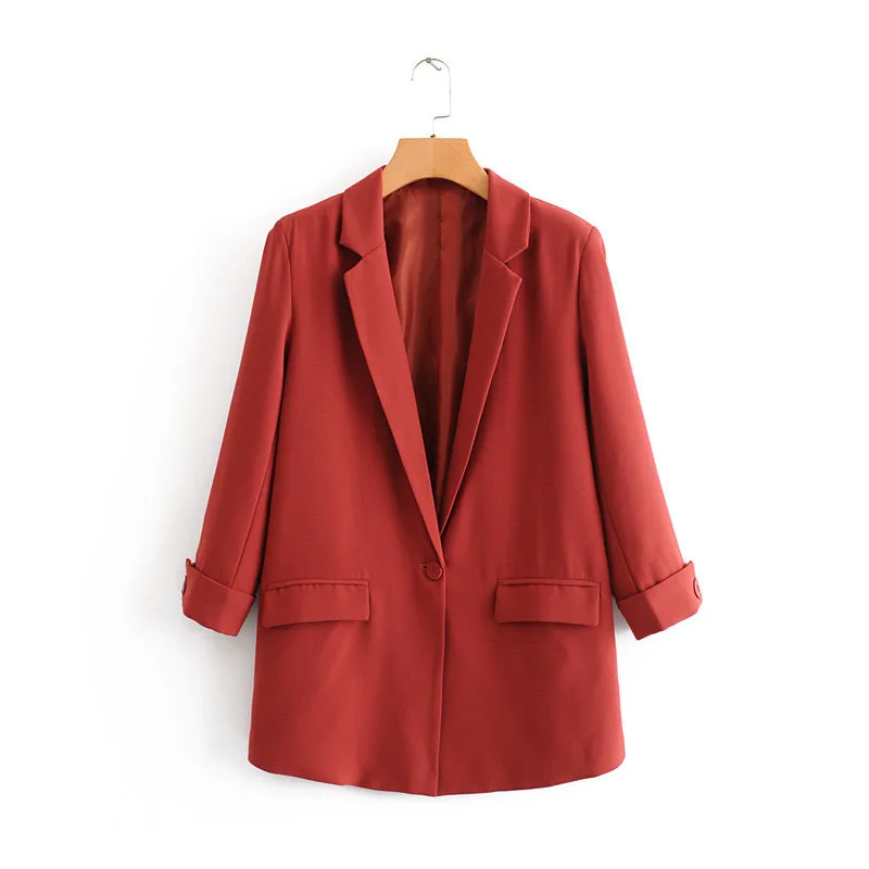 Western Style WOMEN'S Dress 2019 Spring And Autumn New Style Fashion Elegant One-Button Suit Jacket Women's
Western Style WOMEN'S Dress 2019 Spring And Autumn New Style Fashion Elegant One-Button Suit Jacket Women's