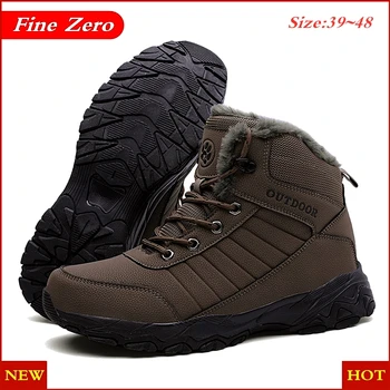 New Winter Warm Men Boots Anti-Skidding Leather Fur Plus Men Snow Boots Handmade Waterproof Working Ankle Boots Top Men Shoes
New Winter Warm Men Boots Anti-Skidding Leather Fur Plus Men Snow Boots Handmade Waterproof Working Ankle Boots Top Men Shoes