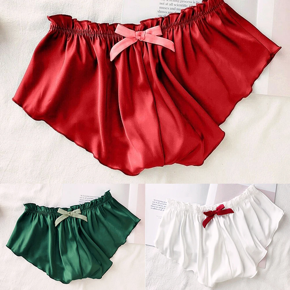 Women's Pajamas Panties Silk Satin Comfortable And Soft Pajamas Girl’s Lingerie Shorts Briefs Female Costume Lingerie
Women's Pajamas Panties Silk Satin Comfortable And Soft Pajamas Girl’s Lingerie Shorts Briefs Female Costume Lingerie