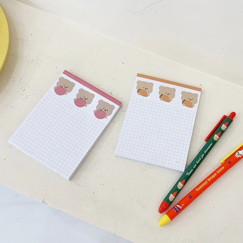 Ins Cartoon Cute Bear Memo Pad 50 Sheets Grid Long-style Kawaii Notebook Notes Loose-leaf Paper Message Book School Stationery
Ins Cartoon Cute Bear Memo Pad 50 Sheets Grid Long-style Kawaii Notebook Notes Loose-leaf Paper Message Book School Stationery
