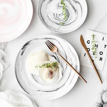 Marbled Ceramic Dishes Party Serving Plate Nordic Style Circle Marbled Tableware Restaurant Steak Flat Plate Round Plate
Marbled Ceramic Dishes Party Serving Plate Nordic Style Circle Marbled Tableware Restaurant Steak Flat Plate Round Plate