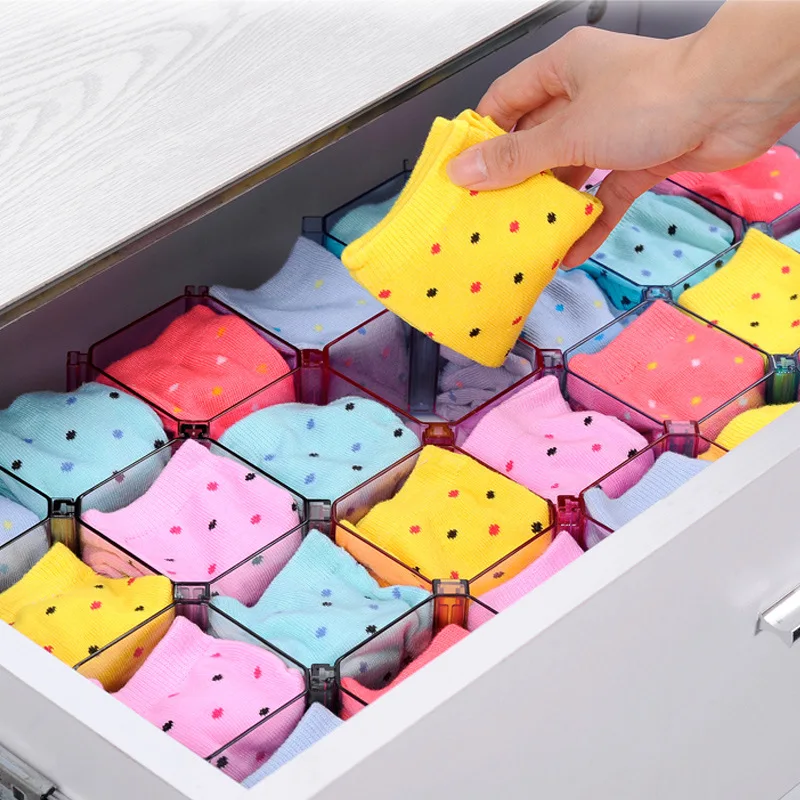 6 Pieces--Free Combination Storage Grid Honeycomb Drawer Organizing Partition Underwear Socks Grid Storage Box
6 Pieces--Free Combination Storage Grid Honeycomb Drawer Organizing Partition Underwear Socks Grid Storage Box