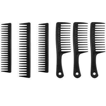 6 Pack Black Carbon Combs, Round Handle Combs, Salon Detangling Combs, Black Carbon Wide Tooth Comb
6 Pack Black Carbon Combs, Round Handle Combs, Salon Detangling Combs, Black Carbon Wide Tooth Comb
