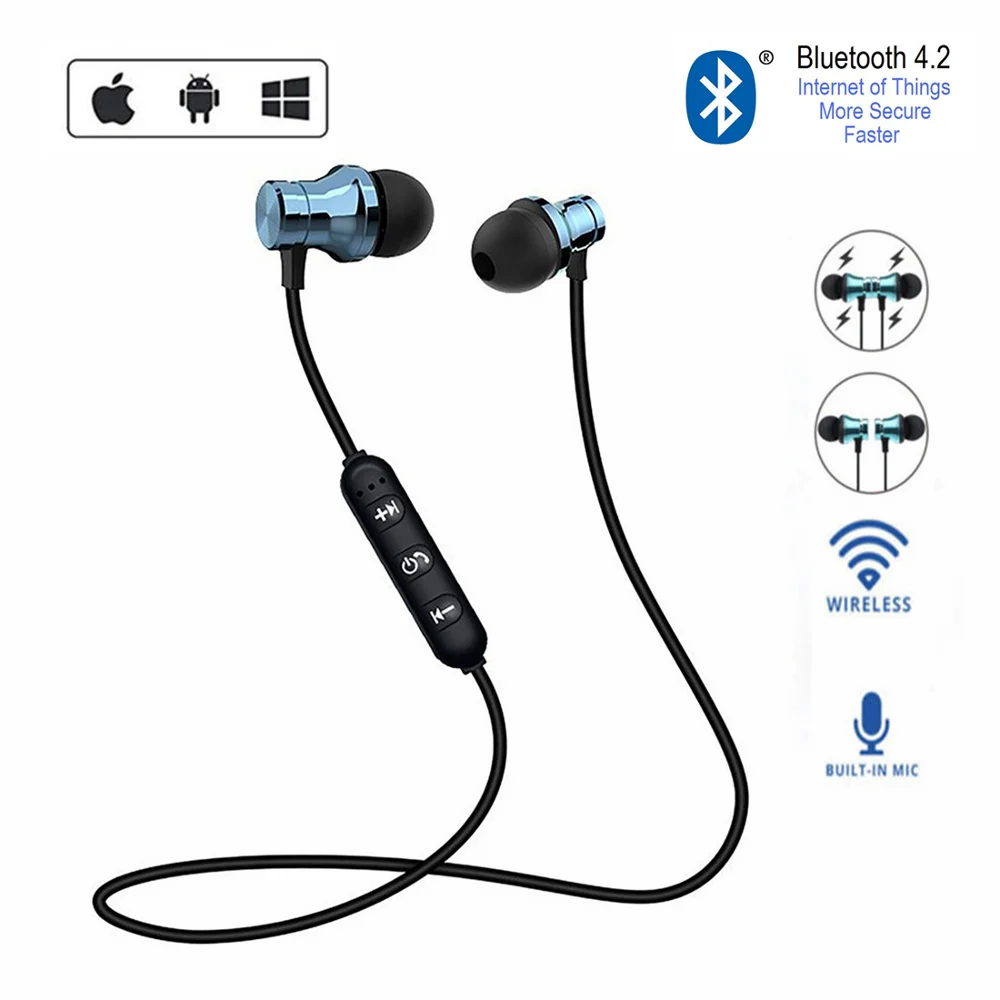 XT11 Running Bluetooth Wireless Earphone Magnetic Headset With Mic Active Noise Cancelling Headset For Phones And Music Bass
XT11 Running Bluetooth Wireless Earphone Magnetic Headset With Mic Active Noise Cancelling Headset For Phones And Music Bass
