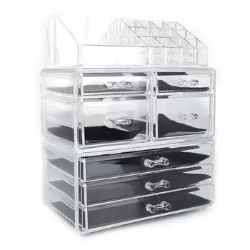 Plastic Cosmetics Storage Rack 4 Small Drawers and 3 Larger Drawers Transparent ship from US drop shipping
Plastic Cosmetics Storage Rack 4 Small Drawers and 3 Larger Drawers Transparent ship from US drop shipping
