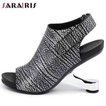 SARAIRIS Brand Ladies Genuine Leather Sandals Women Fashion Strange Style High Heels Shoes Woman Party Ol Sexy Summer Sandals
SARAIRIS Brand Ladies Genuine Leather Sandals Women Fashion Strange Style High Heels Shoes Woman Party Ol Sexy Summer Sandals