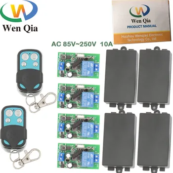433MHz Wireless Universal Remote Control AC 220V 10Amp 2200W 1CH 4 gangs RF Relay Receiver and Transmitter for Light and Bulb
433MHz Wireless Universal Remote Control AC 220V 10Amp 2200W 1CH 4 gangs RF Relay Receiver and Transmitter for Light and Bulb