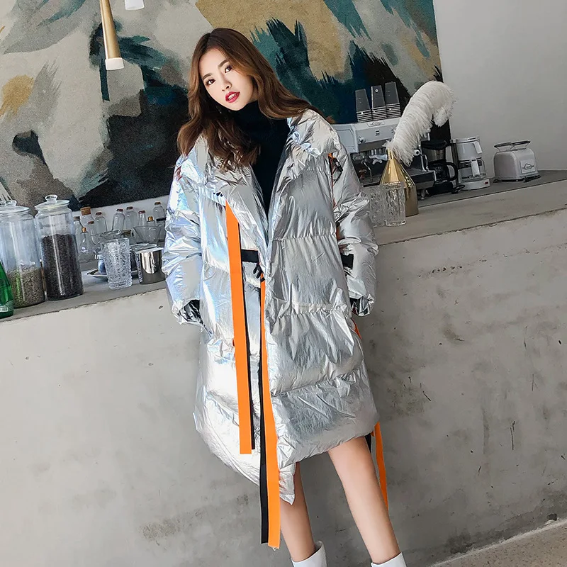 Popular Brand Cool Loose And Plus-sized Thick Warm Cotton Coat Irregular Lace-up Mid-length down Coat Winter Coat Women's
Popular Brand Cool Loose And Plus-sized Thick Warm Cotton Coat Irregular Lace-up Mid-length down Coat Winter Coat Women's