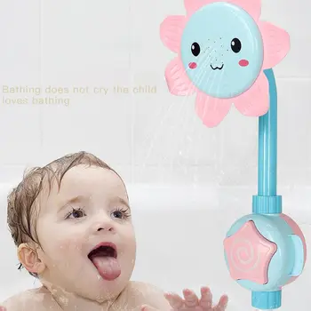 Cute Sunflower Pattern Baby Bath Toy Bathtub Shower Head Bathing Spouts Spray Faucet for Infants Bathroom Water Play Kit
Cute Sunflower Pattern Baby Bath Toy Bathtub Shower Head Bathing Spouts Spray Faucet for Infants Bathroom Water Play Kit