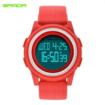 SANDA Women Watch 9mm Ultra-Thin Ultra-Light Digital Watch Waterproof Electronic LED Ladies Wrist Watch For Women Female Clock 
SANDA Women Watch 9mm Ultra-Thin Ultra-Light Digital Watch Waterproof Electronic LED Ladies Wrist Watch For Women Female Clock