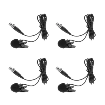 4pcs XLR Lavalier Microphone Phantom Power with Metal Lapel Clip and Windscreen Accessories - Great External Lav Mic 
4pcs XLR Lavalier Microphone Phantom Power with Metal Lapel Clip and Windscreen Accessories - Great External Lav Mic