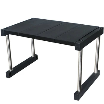 Kitchen Cabinet Counter Shelf Organizer Expandable Stackable Spice Rack for Dish Sauce Black
Kitchen Cabinet Counter Shelf Organizer Expandable Stackable Spice Rack for Dish Sauce Black