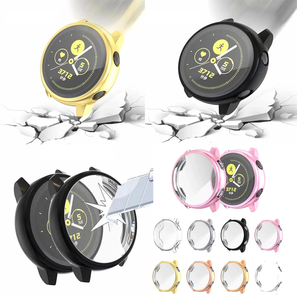Ultra-thin Plating TPU Screen Protective Case for Samsung Galaxy Watch Active SM-R500 All-Around Protector Cover Shell Frame
Ultra-thin Plating TPU Screen Protective Case for Samsung Galaxy Watch Active SM-R500 All-Around Protector Cover Shell Frame