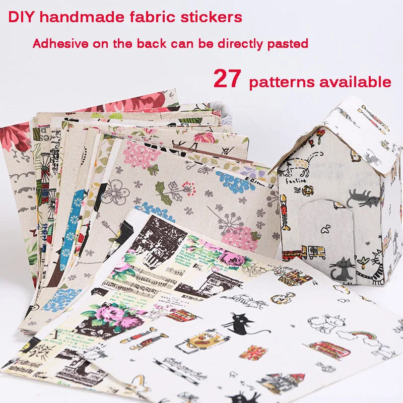 10PCS 20 * 30cm 27 kinds cotton and hemp materials decorative fabric sticker with adhesive on the back Handmade Material gift
10PCS 20 * 30cm 27 kinds cotton and hemp materials decorative fabric sticker with adhesive on the back Handmade Material gift