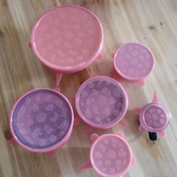 6Pcs/Set Silicone Lid Stretch Lids Food Fresh Cover Bowl Pan Fruit Mug Food Keeping Fresh-keeping Lids Kitchen Tools
6Pcs/Set Silicone Lid Stretch Lids Food Fresh Cover Bowl Pan Fruit Mug Food Keeping Fresh-keeping Lids Kitchen Tools