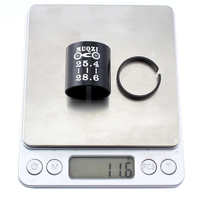 Mountain Bike Road Bicycle Fork Shim Steerer Handlebar Stem Reducer Adapter Aluminum Alloy Black Tool 25.4 To 28.6mm
Mountain Bike Road Bicycle Fork Shim Steerer Handlebar Stem Reducer Adapter Aluminum Alloy Black Tool 25.4 To 28.6mm