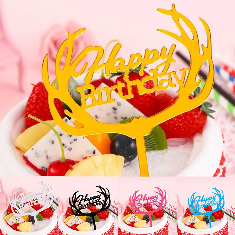 Cake Topper Insertion Letter Happy Birthday Elk shape Insertion Creative Topper Card Clean Party Supply Lightweight Cake Decor
Cake Topper Insertion Letter Happy Birthday Elk shape Insertion Creative Topper Card Clean Party Supply Lightweight Cake Decor