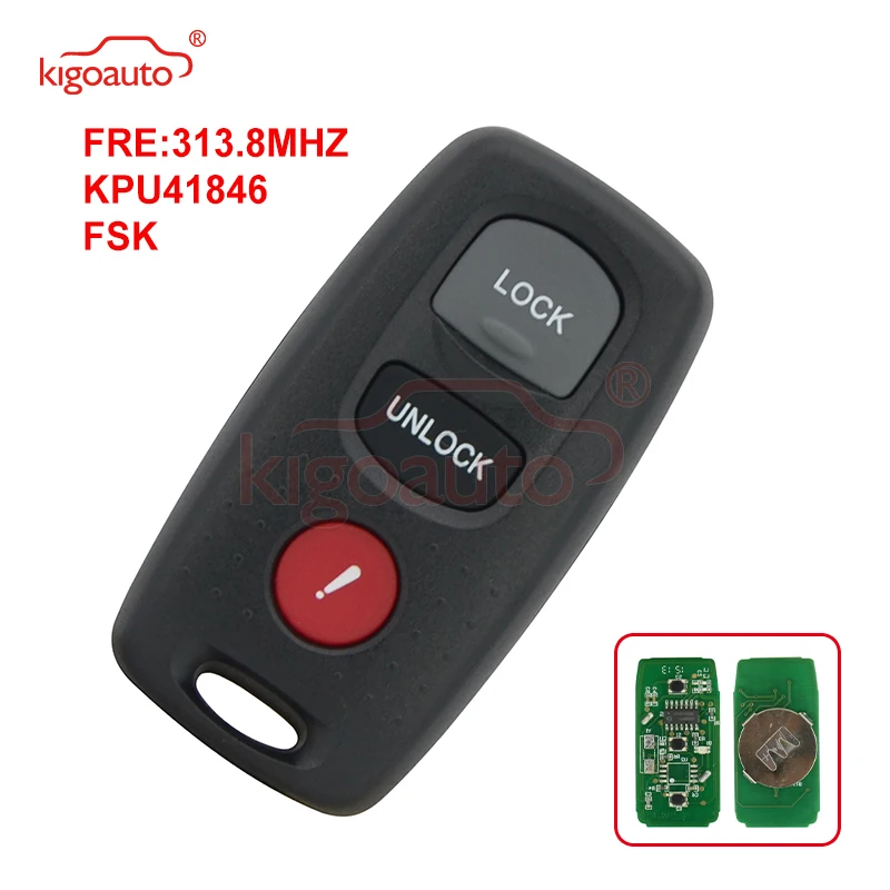 Kigoauto запасной дистанционный ключ-брелок от машины для Mazda 3 6 2003-2008 который