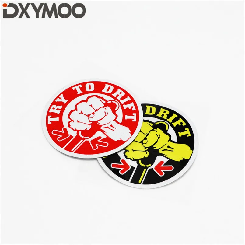 Motorcycle Bike Helmet Stickers Warning Japanese JDM TRY TO DRIFT Truck Auto Body Car Styling Decal 10x10cm | Автомобили и