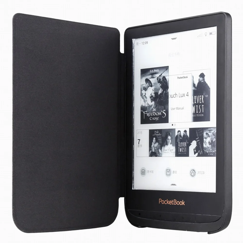 Фото Cross Pocketbook кожаный чехол для Touch Lux 4 627 HD3 632 Basic 2 616 ультратонкий электронной книги |