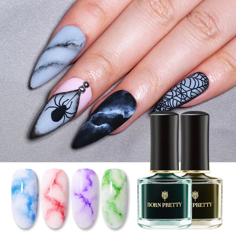 BORN PRETTY Watercolor Ink Nail Polish 6ml Smuoce Blossom Nail Polish Nail Art Varnish Long-Lasting DIY Design Manicure
BORN PRETTY Watercolor Ink Nail Polish 6ml Smuoce Blossom Nail Polish Nail Art Varnish Long-Lasting DIY Design Manicure