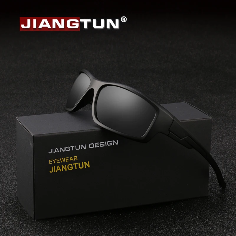 JIANGTUN 2020 черные мужские поляризованные солнцезащитные очки UV400