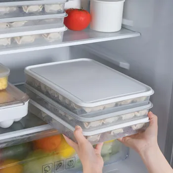 Single-layer Dumplings Box Plastic Refrigerator Basket Organizer Home Kitchen Transparent Case Food Container Storage Box @C26 
Single-layer Dumplings Box Plastic Refrigerator Basket Organizer Home Kitchen Transparent Case Food Container Storage Box @C26