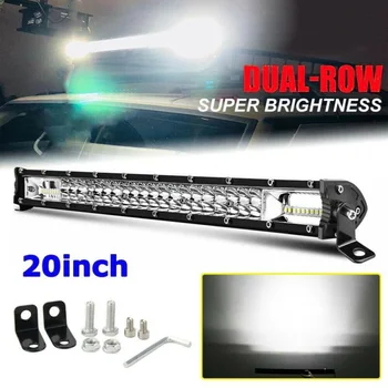 Ultra-Slim LED Light Bar 60LED 300W Driving Flood Lamp Shockproof Vehicles
Ultra-Slim LED Light Bar 60LED 300W Driving Flood Lamp Shockproof Vehicles