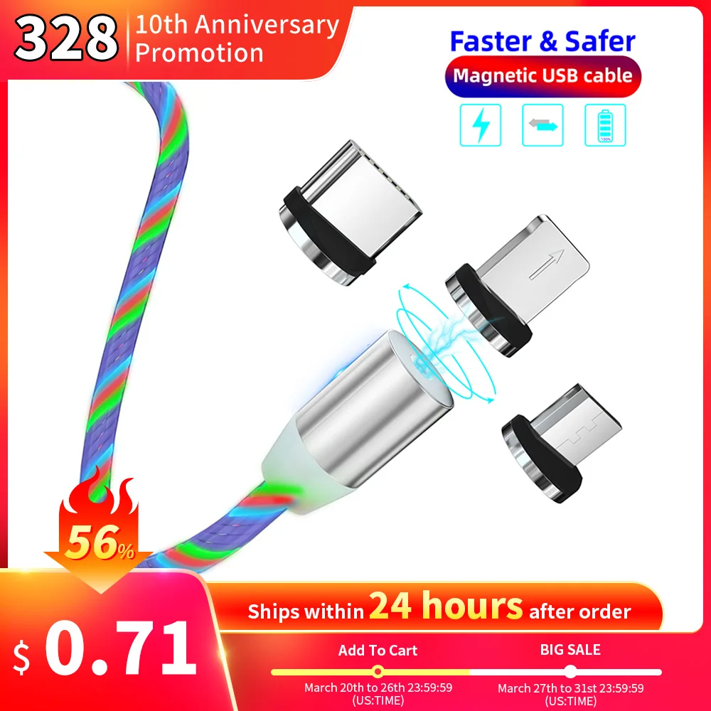 Luminous Lighting Magnetic 8 Pin USB Cable For iPhone 11 Xiaomi Redmi Note 8 Samsung Android Phone USBC Type C Charger Wire Cord
Luminous Lighting Magnetic 8 Pin USB Cable For iPhone 11 Xiaomi Redmi Note 8 Samsung Android Phone USBC Type C Charger Wire Cord
