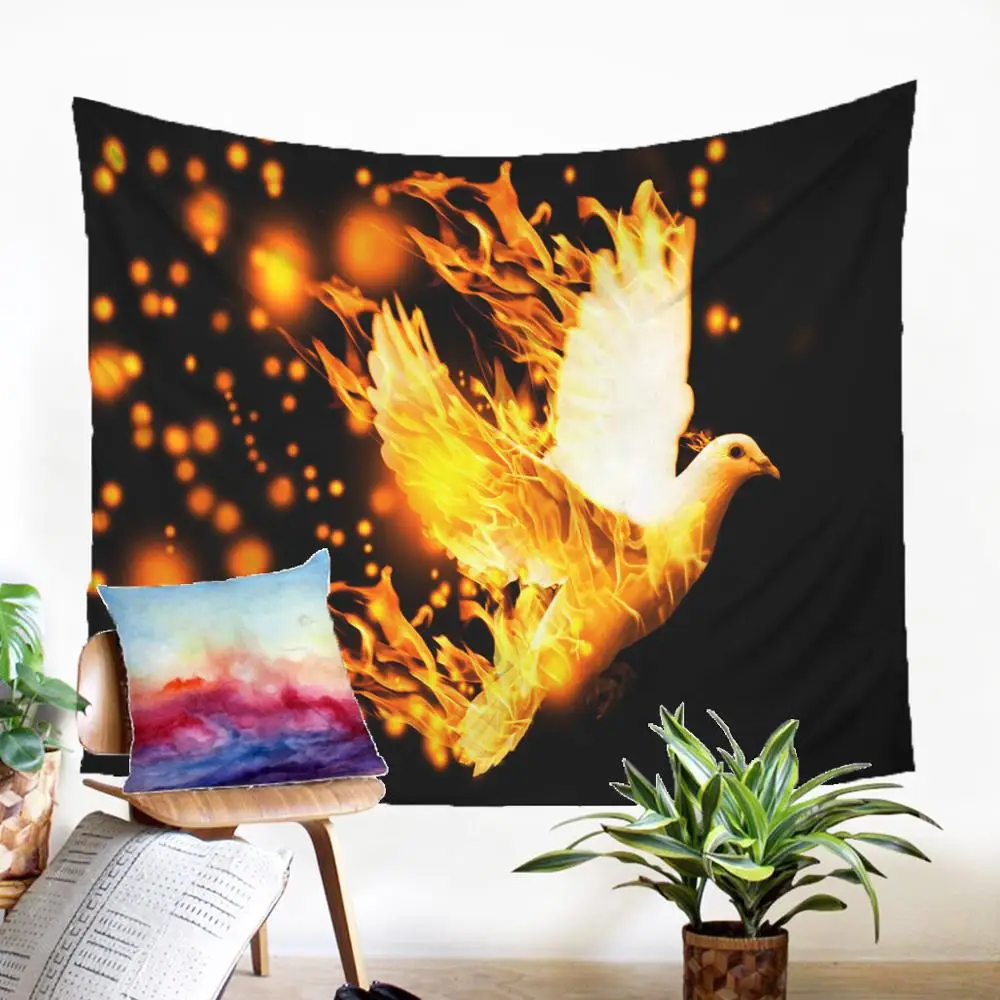 Cheap Carpet On The Wall Esthetical Macrame Panel Flaming Phenix Pattern Tapestry Modern Home Decoration Farmhouse Decor
Cheap Carpet On The Wall Esthetical Macrame Panel Flaming Phenix Pattern Tapestry Modern Home Decoration Farmhouse Decor