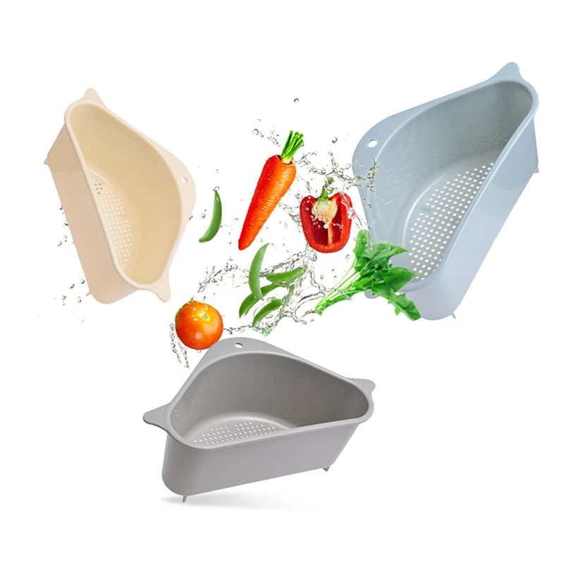 Kitchen Triangular Sink Strainer Drain Vegetable Fruit Drainer Basket Suction Cup Sponge Rack Storage Tool Sink Filter Shelf
Kitchen Triangular Sink Strainer Drain Vegetable Fruit Drainer Basket Suction Cup Sponge Rack Storage Tool Sink Filter Shelf