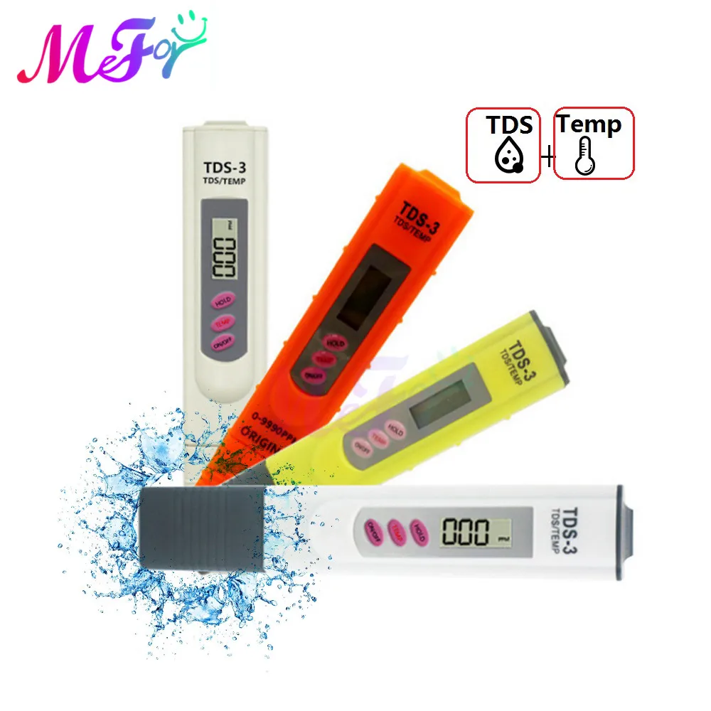 Portable Digital TDS/Temp Meter Tester TDS Meter Pen Medidor High Accuracy for Drink Food Lab Temperature Test Monitor with ATC
Portable Digital TDS/Temp Meter Tester TDS Meter Pen Medidor High Accuracy for Drink Food Lab Temperature Test Monitor with ATC