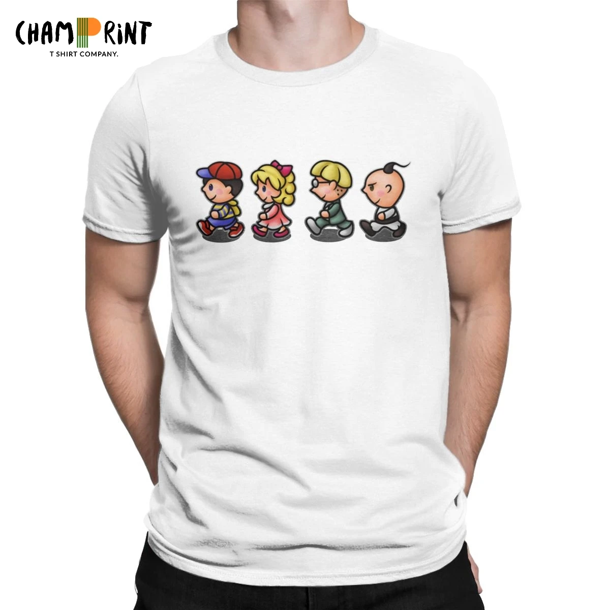 Мужские футболки Earthbound для мальчиков мамы ролевых игр 100% хлопок одежда Ретро