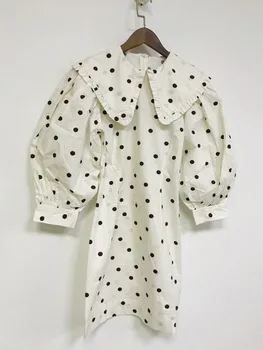 Women Dress New Spring / Summer 2020 Puff Sleeve Dot White Women's Mini Dress
Women Dress New Spring / Summer 2020 Puff Sleeve Dot White Women's Mini Dress