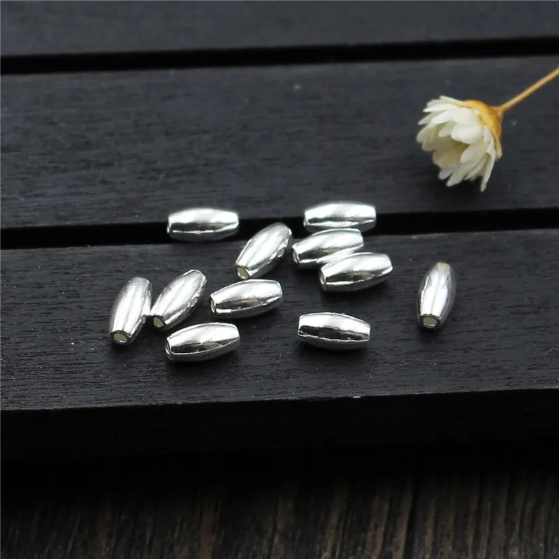 925 Sterling Silver 3*6MM Loose Beads Separate Spacer Beads for DIY Bracelet Necklace Making Jewelry Findings&Components
925 Sterling Silver 3*6MM Loose Beads Separate Spacer Beads for DIY Bracelet Necklace Making Jewelry Findings&Components