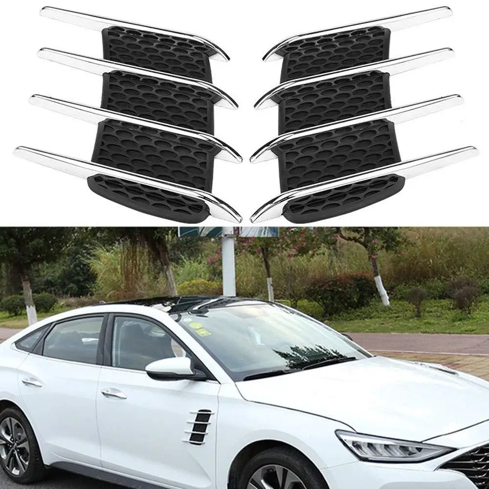 Pair Car Exterior Hood Side Air Intake Flow Vent Shark Gills Outlet Decorative Trim Sticker Dropshipping
Pair Car Exterior Hood Side Air Intake Flow Vent Shark Gills Outlet Decorative Trim Sticker Dropshipping
