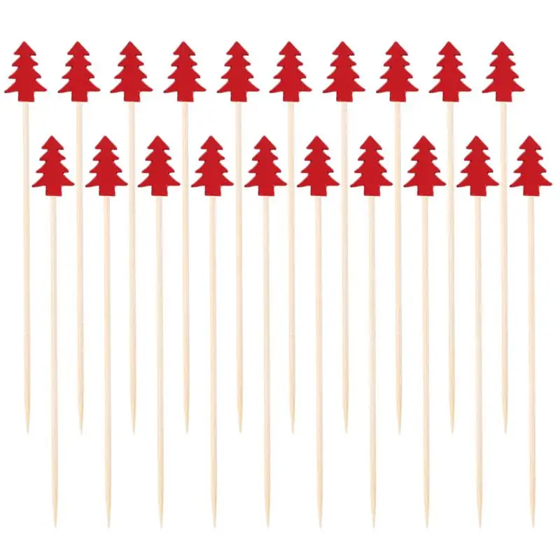 200PCS 100PCS Bamboo Cocktail Picks Disposable Fruit Cake Sticks Christmas Tree Shape Toothpicks for Appetizer Party Bar
200PCS 100PCS Bamboo Cocktail Picks Disposable Fruit Cake Sticks Christmas Tree Shape Toothpicks for Appetizer Party Bar