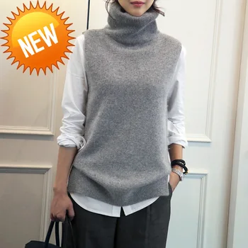 Knitted Women's Angora Rabbit Cashmere Wool Turtleneck Vest Side Slit Winter Female Wool Sweater Sleeveless Waistcoat New Vogue
Knitted Women's Angora Rabbit Cashmere Wool Turtleneck Vest Side Slit Winter Female Wool Sweater Sleeveless Waistcoat New Vogue