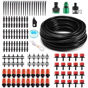 166pcs DIY Drip Irrigation System 15m Automatic Watering Garden Hose Micro Drip Garden Watering Kits with Adjustable Drippers
166pcs DIY Drip Irrigation System 15m Automatic Watering Garden Hose Micro Drip Garden Watering Kits with Adjustable Drippers
